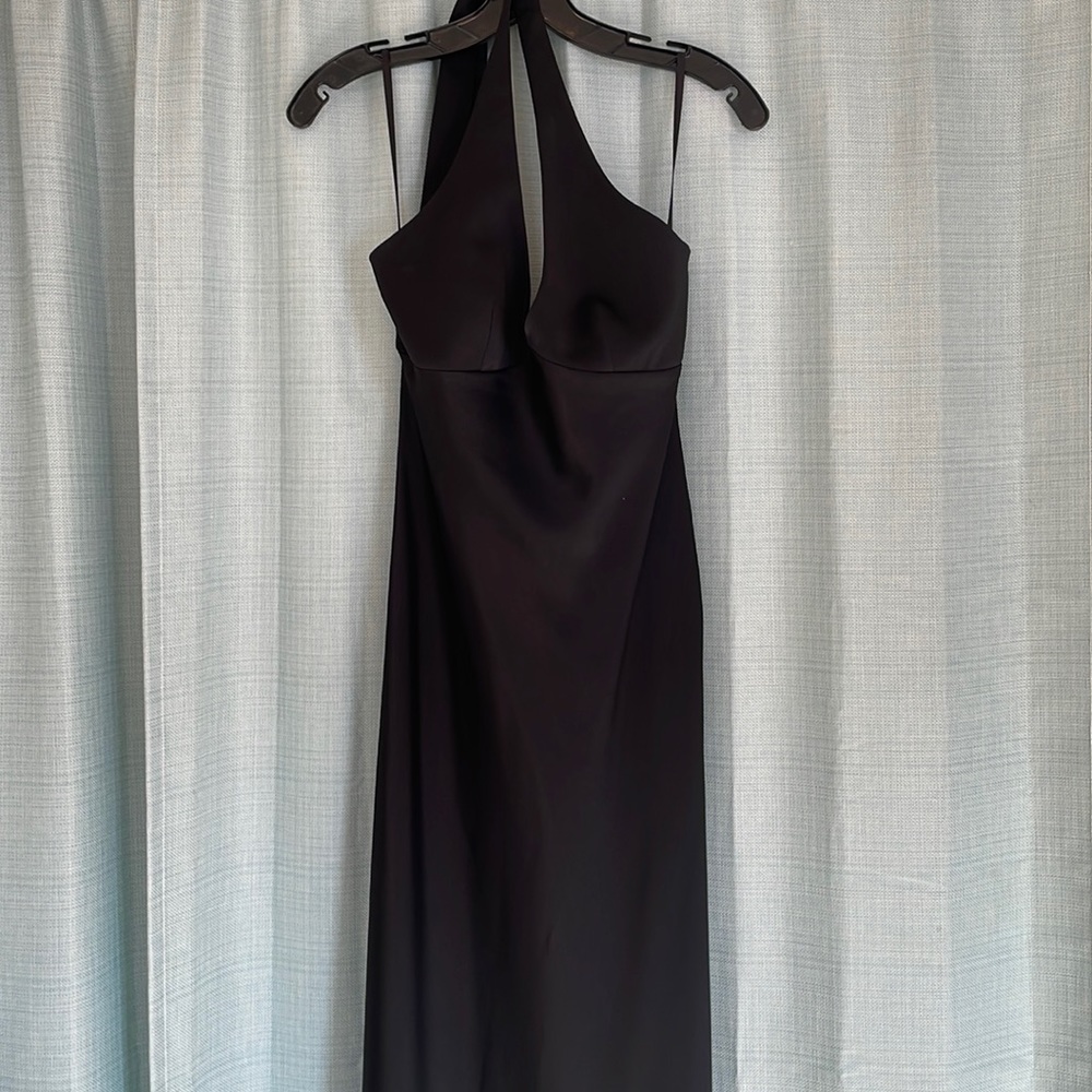 Black, halter dress. BCBG. Size 4